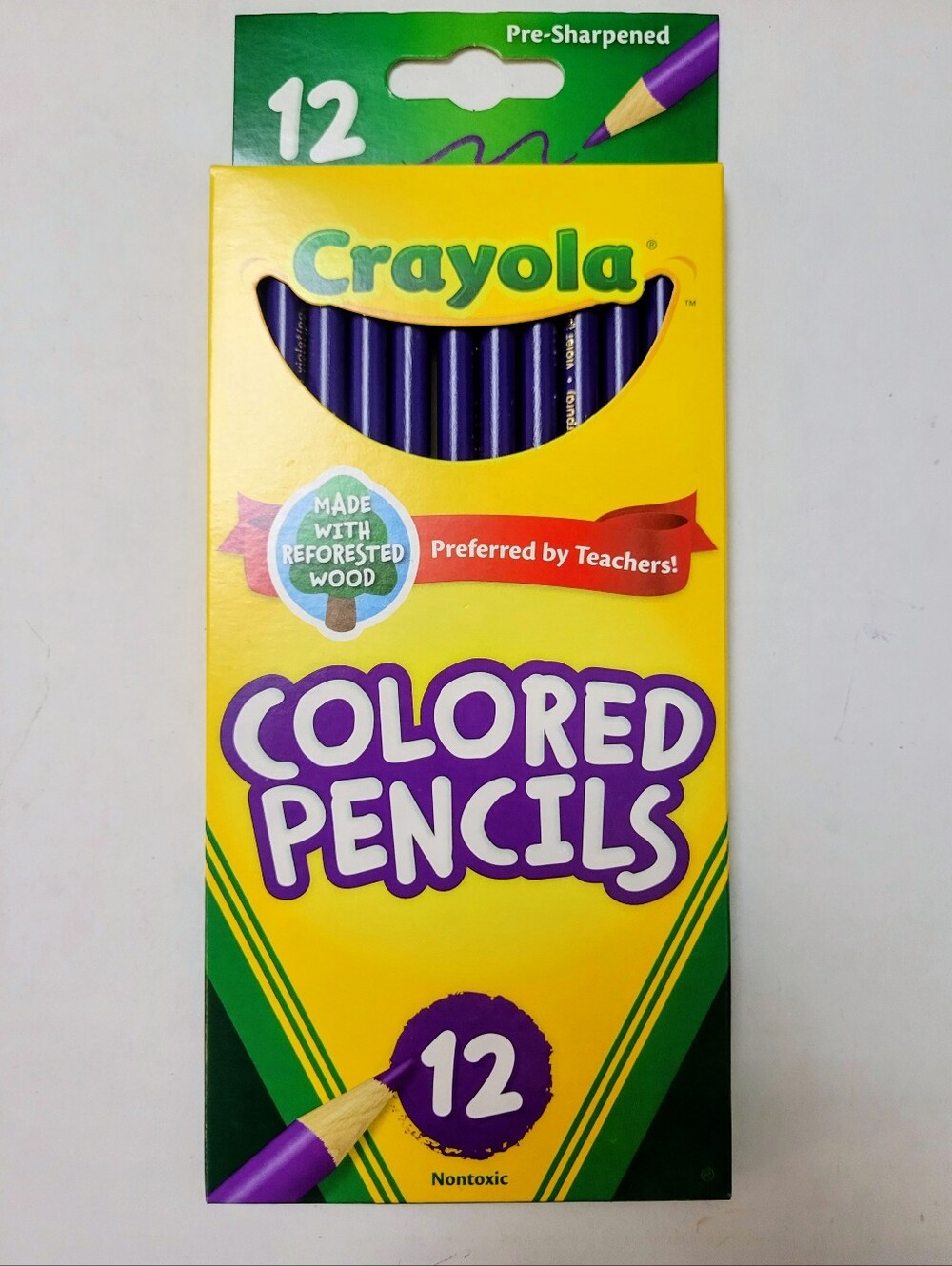 12ct Crayola Colored Pencils (Violet Purple) Single Color Bulk Lot